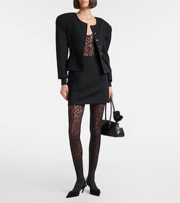 Sweet Dots polka-dot sheer catsuit  | Wolford
