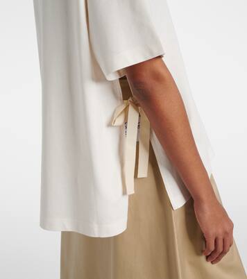 Embroidered oversized cotton jersey T-shirt | Moncler