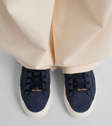 Suede platform sneakers | Max Mara