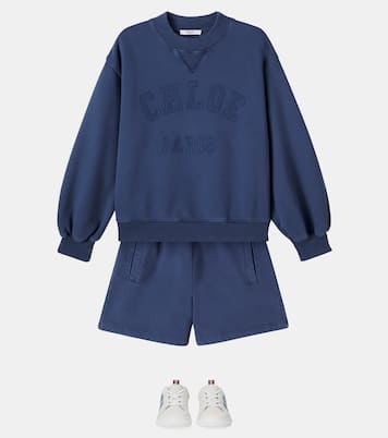 Shorts de algodón con logo | Chloé Kids
