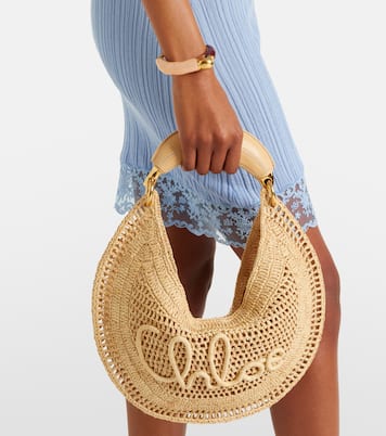 Schultertasche Summer Banana aus Raffiabast | Chloé