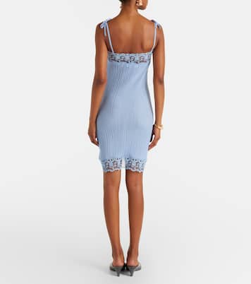 Slipdress aus Wolle mit Spitze | Chloé