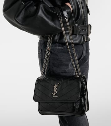 Niki Mini embellished leather crossbody bag | Saint Laurent