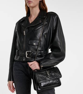 Niki Mini embellished leather crossbody bag | Saint Laurent