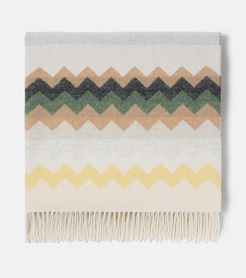 Clifford Zigzag wool-blend throw | Missoni