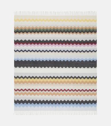 Clifford Zigzag wool-blend throw | Missoni