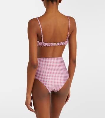 Reyes checked bikini bottoms | Faithfull