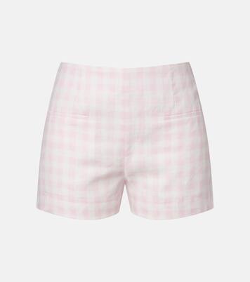 Shorts Leora de lino a cuadros Vichy | Faithfull