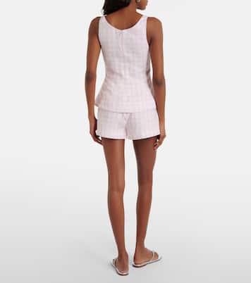 Shorts Leora de lino a cuadros Vichy | Faithfull