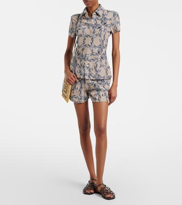 Pouch Paula's Ibiza de rafia con correa | Loewe