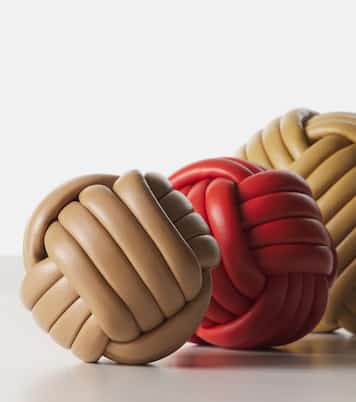 Nodo leather paperweight | Giobagnara