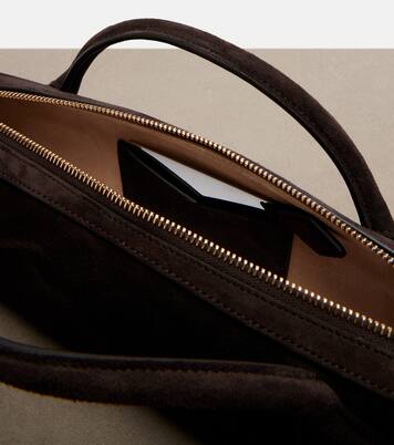 Le Teckel Small suede top-handle bag | Alaïa