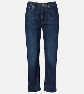 Cropped straight jeans | Brunello Cucinelli