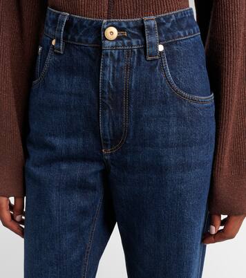 Cropped straight jeans | Brunello Cucinelli