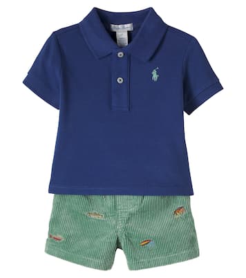 Baby Set aus Polohemd und Shorts aus Baumwolle | Polo Ralph Lauren Kids