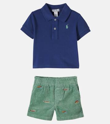 Baby Set aus Polohemd und Shorts aus Baumwolle | Polo Ralph Lauren Kids