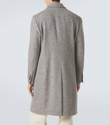 Manteau en laine vierge à chevrons | Lardini
