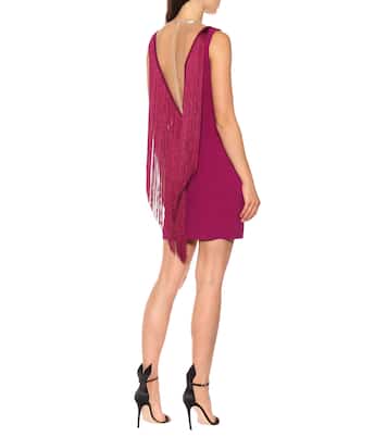 Robe en crêpe à franges | Stella McCartney