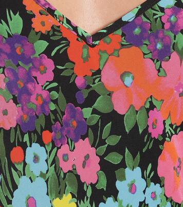 Robe longue imprimée en soie | Les Rêveries