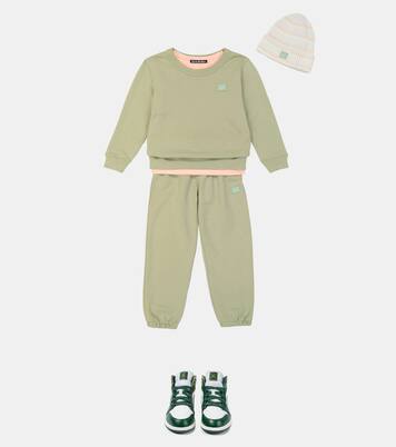Face cotton sweatpants | Acne Studios Kids