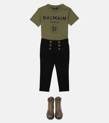Cotton-blend pants | Balmain Kids