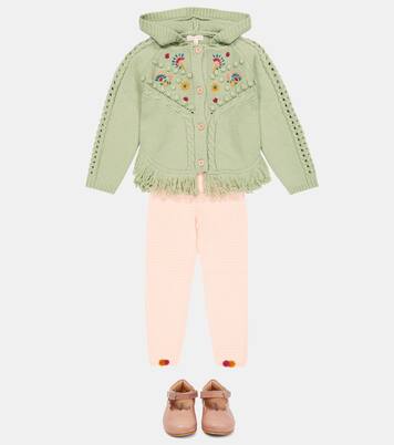 Clara embroidered hooded cardigan | Louise Misha