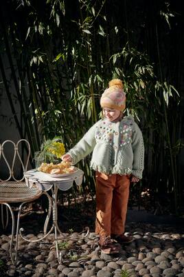 Clara embroidered hooded cardigan | Louise Misha