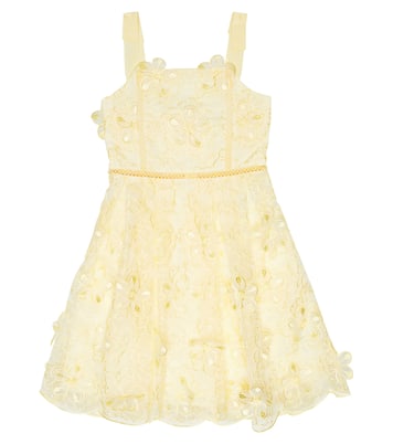 Floral guipure lace dress | Self-Portrait Kids