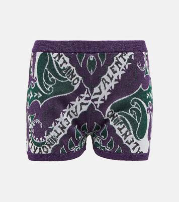 Bedruckte High-Rise Shorts | Valentino