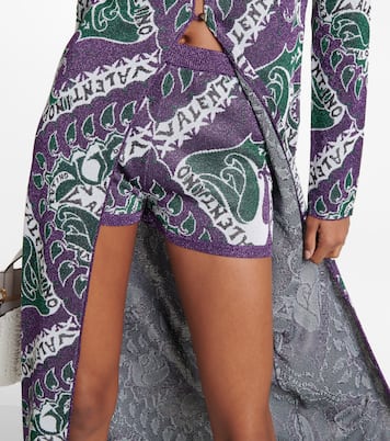 Bedruckte High-Rise Shorts | Valentino