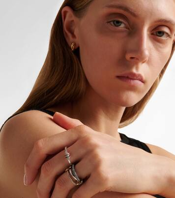 Anillo Sirius de oro de 18 ct y plata de ley con diamantes | Spinelli Kilcollin