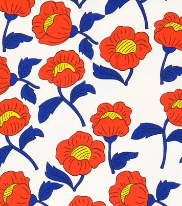 Flowers cotton jersey T-shirt | Mini Rodini