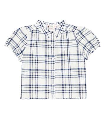 Adele linen-blend top | Bonpoint