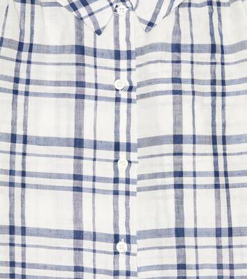 Adele linen-blend top | Bonpoint