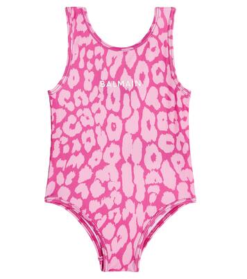 Baby leopard-print swimsuit | Balmain Kids