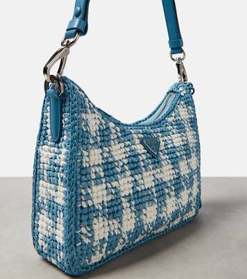 Borsa a spalla Re-edition Mini in crochet | Prada