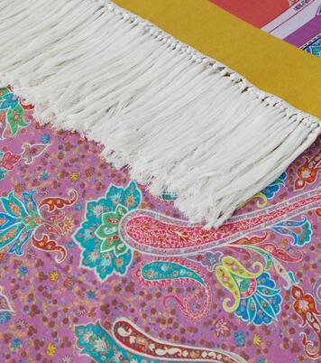 Spugna paisley cotton blanket | Etro