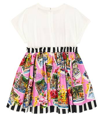 Portofino printed cotton dress | Dolce&Gabbana Kids