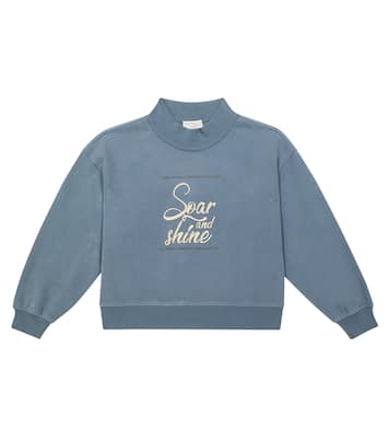 Printed cotton jersey sweatshirt | Brunello Cucinelli Kids