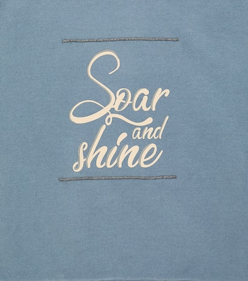 Printed cotton jersey sweatshirt | Brunello Cucinelli Kids