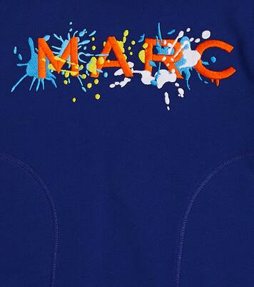 Sweat-shirt à capuche brodé en coton | Marc Jacobs Kids