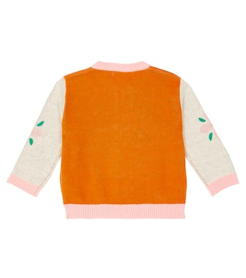 Baby - Cardigan Tiny Flowers in cotone e lana | Tinycottons