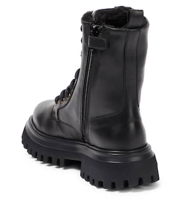 Schnürstiefel aus Leder | Dolce&Gabbana Kids
