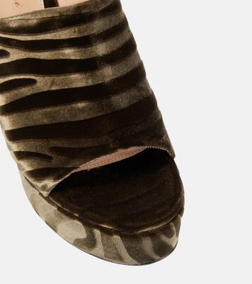 Pantoletten Holly aus Samt | Gianvito Rossi