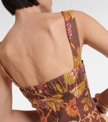 Robe en lin à fleurs | SIR