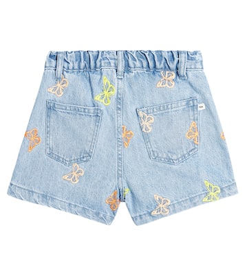 Burbank embroidered denim shorts | The New Society