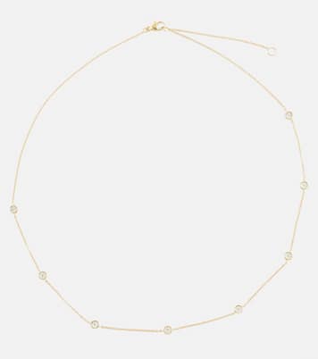 Diamonds By The Dozen 10kt gold necklace with diamonds | Stone and Strand