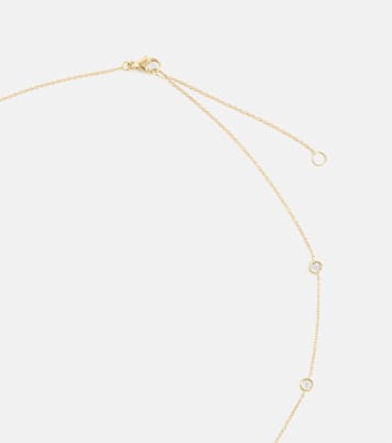 Diamonds By The Dozen 10kt gold necklace with diamonds | Stone and Strand