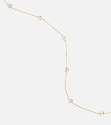Diamonds By The Dozen 10kt gold necklace with diamonds | Stone and Strand