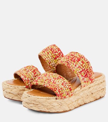 Plateausandalen Arlene 2 aus Raffiabast | Clergerie